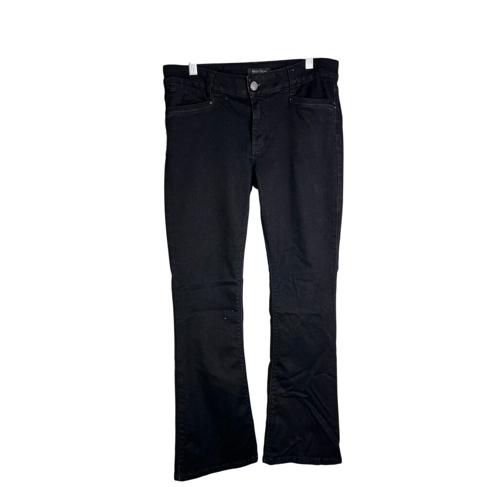 White House Black Market Pants Womens 8S Black Jean Cut Skinny‎ Flare Stretch